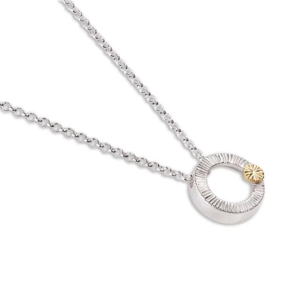 Radanta Small pendant in sterling silver and 9ct gold