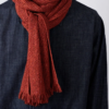 Tweed Emphasize Scarf (Graphic Orange) - Image 2