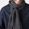 Tweed Emphasize Scarf (Graphic Grey - Narrow) - Image 2