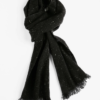 Tweed Emphasize Scarf (Black-Narrow) - Image 3