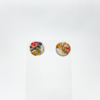 'Wear Your Art' Stud Earrings (large, Black & Red) - Image 2