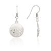 Silver Confetti Round Drop Earrings - Image 2