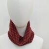 Graphic Pattern Neckwarmer terracotta and purple - Image 3