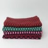 Graphic Pattern Neckwarmer terracotta and purple - Image 2