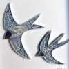 Pair of Swallows Square Frame - Image 2