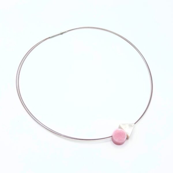 Mother of Pearl and Pink Opal Necklace