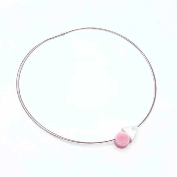 Mother of Pearl and Pink Opal Necklace