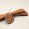 Salad servers Beech hand carved - Image 4