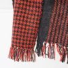 Cashmere, silk and merino scarf, Red and black by Simply Spun - Image 3
