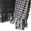 Cashmere, silk and merino scarf, Black and Grey by Simply Spun - Image 3
