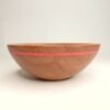 Small Beech Bowl with red glass Inlay by Eoghan Leadbetter - Image 2