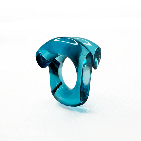 Ring faceted 8mm in Jade