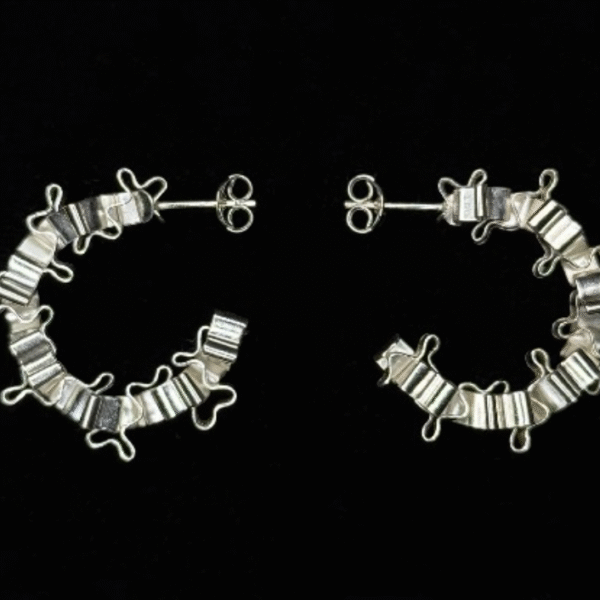 XYZ Silver Squiggles Earrings