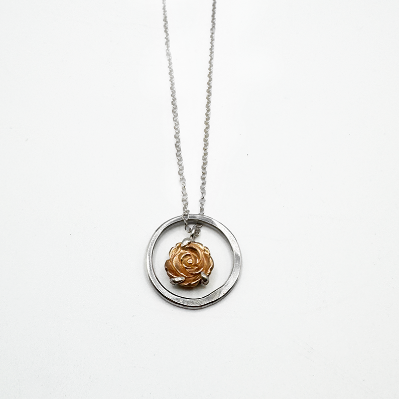 Flower Pendant with circle