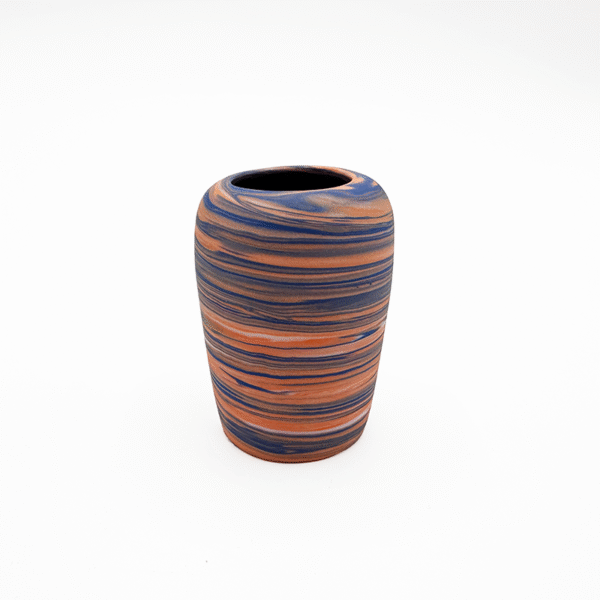 Mini blue and orange vessel