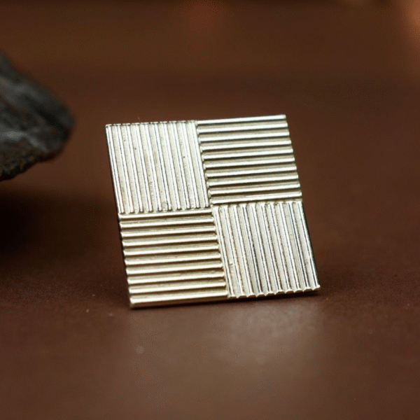 Square Silver Pin