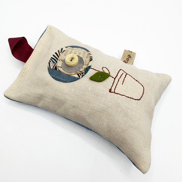 Embroidered Lavender Bag