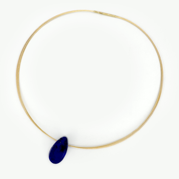 Lapis Tear Drop Necklace