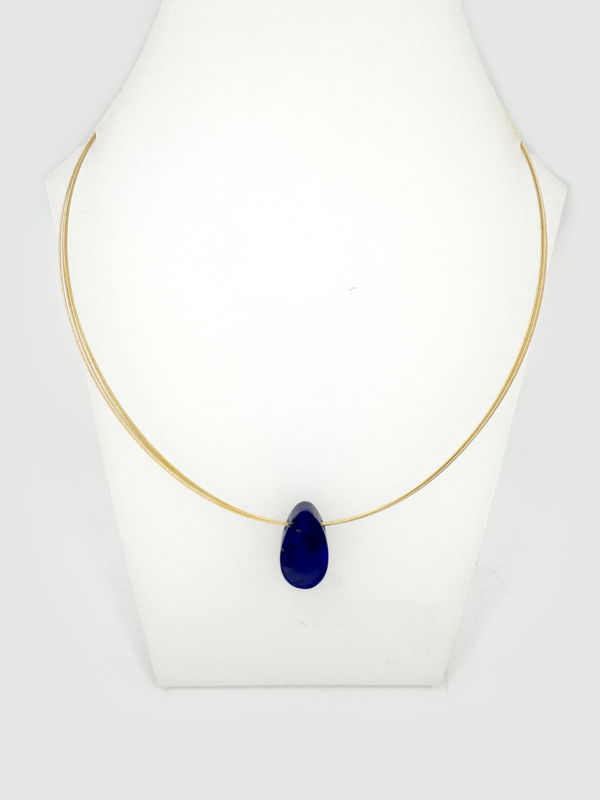 Lapis Tear Drop Necklace - Image 2