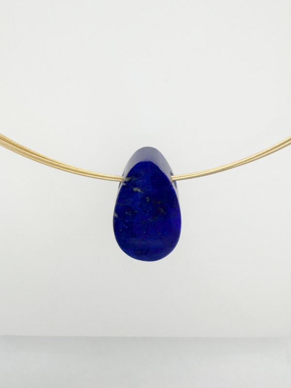 Lapis Tear Drop Necklace - Image 3