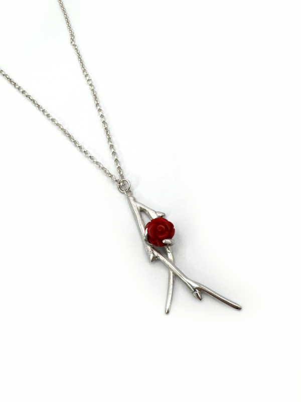 Large Red Rose Pendant