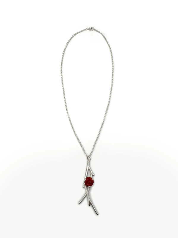 Large Red Rose Pendant - Image 2