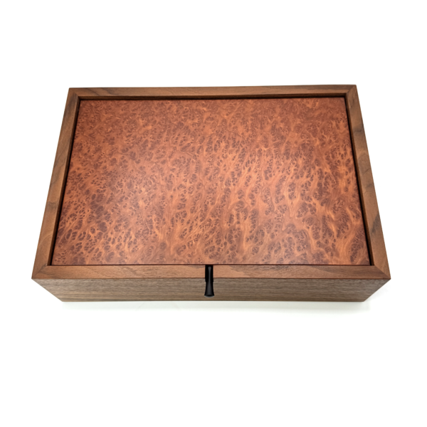 Large Walnut Box with Vavona Veneered Birch Ply Lid