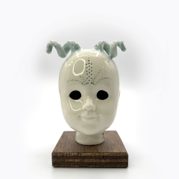 Doll Head Curly Horns