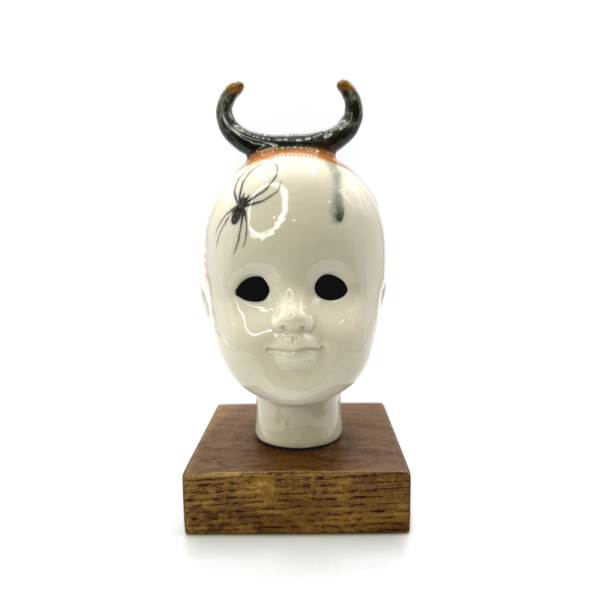 Doll Head Red Horns