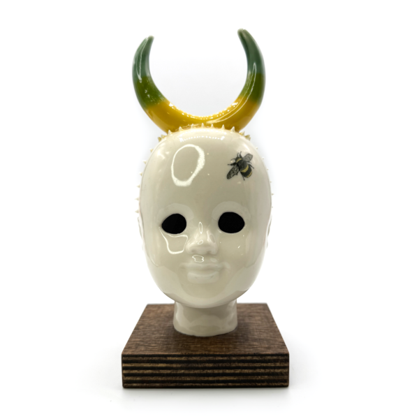 Doll Head Tall Horns