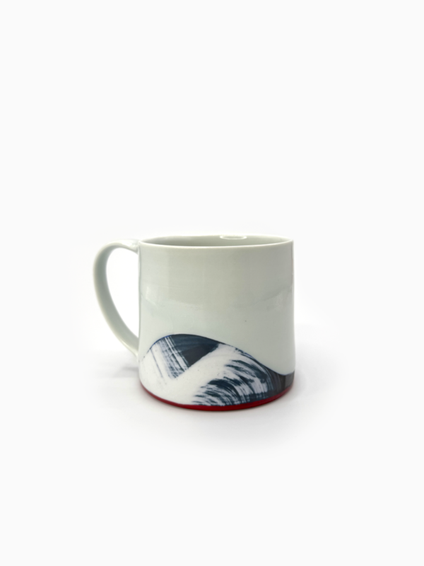 Blue and Orange Porcelain Mugs - Image 3