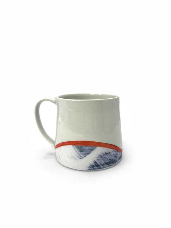 Blue and Orange Porcelain Mugs - Image 4