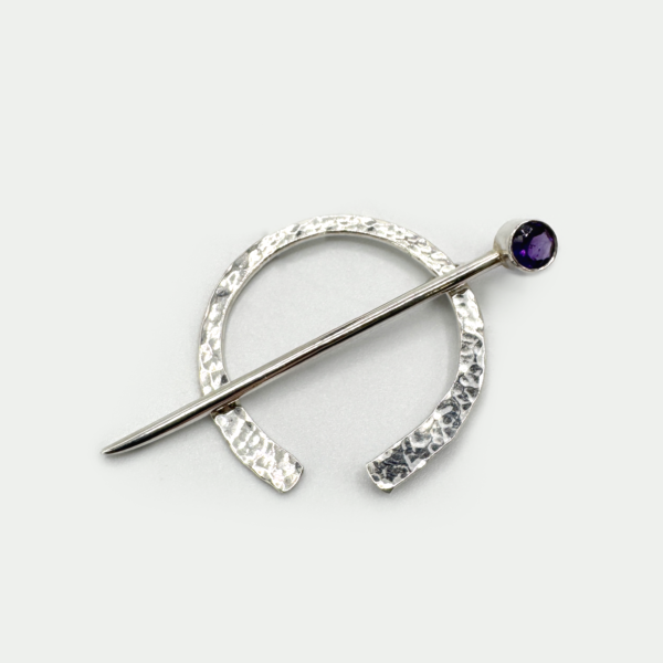 Amethyst Brooch
