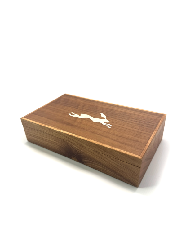 Small Box with Lift-off Lid, Running Hare - Image 2