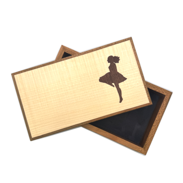 Small Box with Lift-off Lid, Irish Dancer