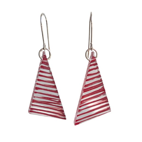 Swing Earrings, Red