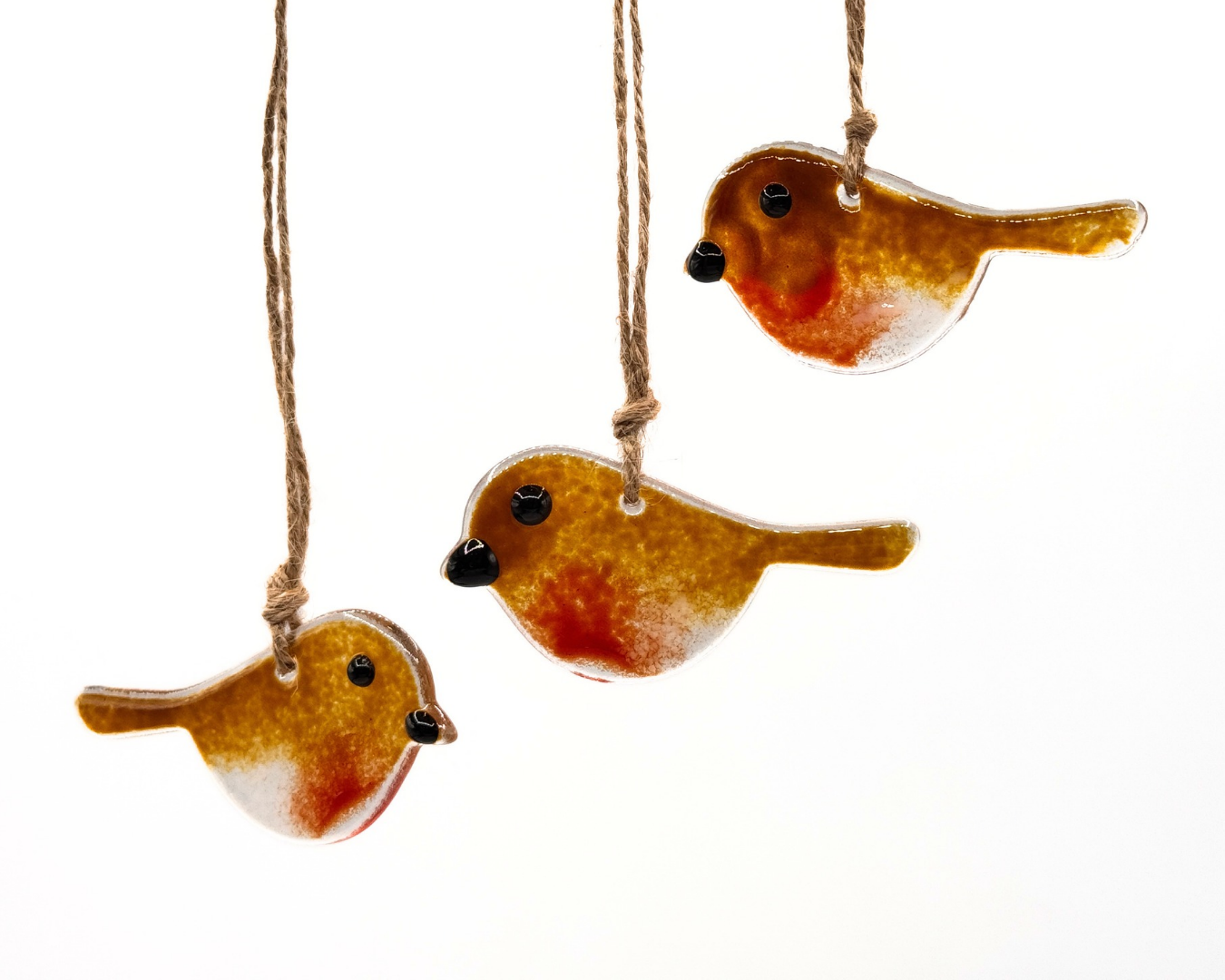 Fused Glass Robin Bauble - Image 2