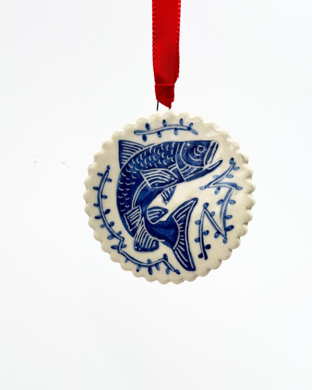 Ceramic Salmon Bauble