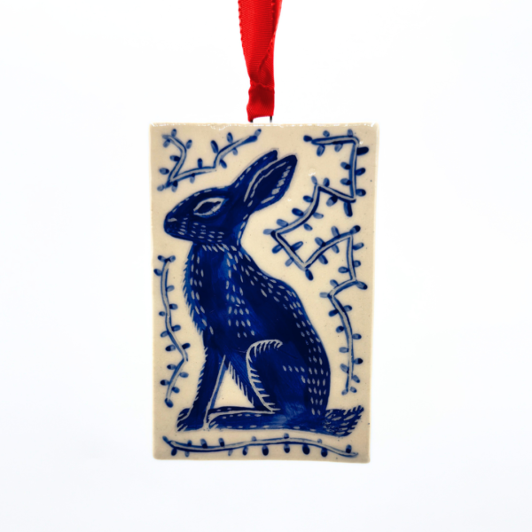 Ceramic Hare Bauble