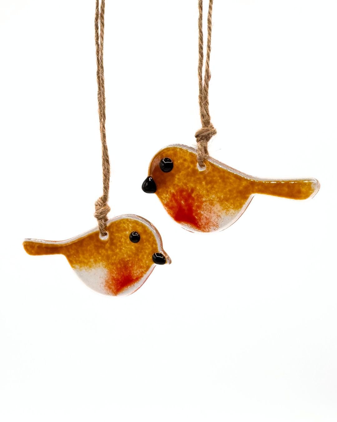 Fused Glass Robin Bauble - Image 3